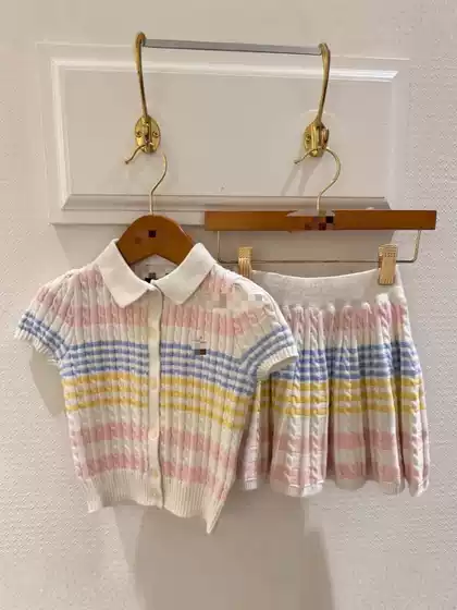 (Partial In Stock) Ralph New 2025 Two-Color Knit Set