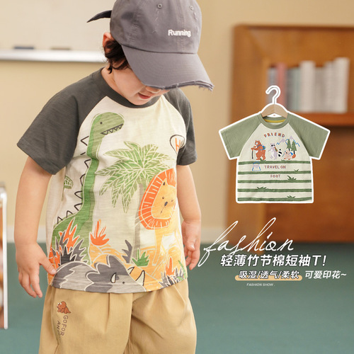 Righto European-style Boys' Short-Sleeve T-Shirt Summer Kids' Clothing for Children & Babies — Lightweight, Half-Sleeve Top Perfect for Hot Summers