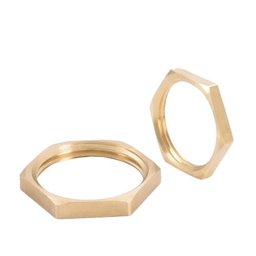 Wholesale all-copper cap lock nut with thin inner wire copper hexagonal lock cap and female joint fastening connection accessories