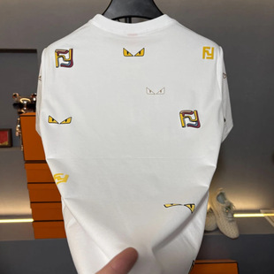 25 Years New Summer Fashion Brand for Men and Women, Fashionable and Casual Round Neck Short-Sleeved T-Shirt Design, Embroidered T-Shirt