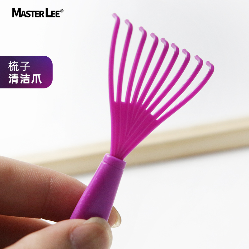 Masteri 크로스 보더 에어 쿠션 에어백 빗 청소 클로 헤어 클리너 휴대용 컬링 헤어 후크 도구 도매