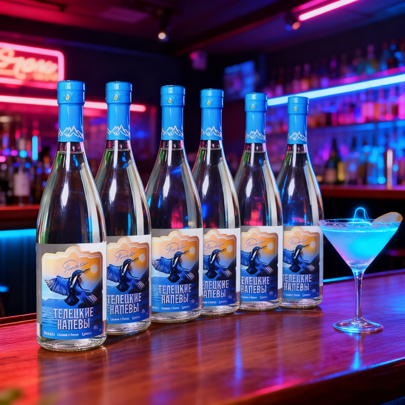 6瓶装俄罗斯进口小鸟伏特加56度蓝鸟伏特加500ml高度白酒网红烈酒