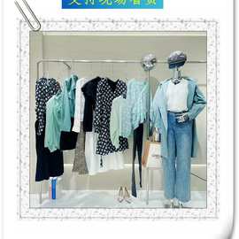 新作25年秋高端一二线品牌白领上班族风格十三行女装档口直播货源