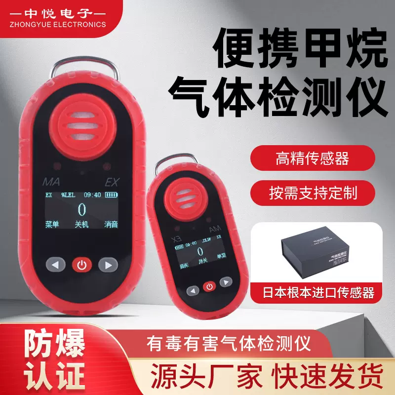 根本进口传感器甲烷气体检测家用可燃气测量警报器工业防爆检测仪
