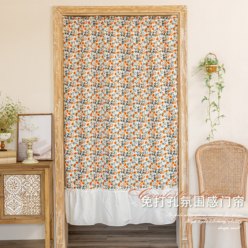 French-Style Door Curtain Partition Curtain for Home Bedroom Kitchen Blocking Curtain Half-Hanging Curtain Bathroom Curtain No-Drill Installation Ins Style French-Style Door Curtain Partition Curtain for Home Bedroom Kitchen Blocking Curtain Half-Hanging Curtain Bathroom Curtain No-Drill Installation Ins Style