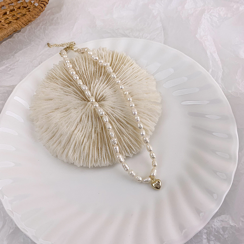 Vente En Gros Bijoux Coeur Smiley Visage Pendentif Collier De Perles Nihaojewelry display picture 4