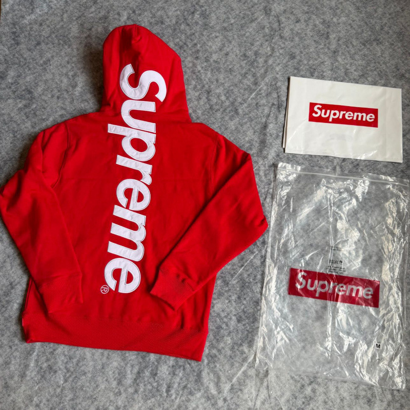 E550 # Classic large logo hooded sweatshirt red / S