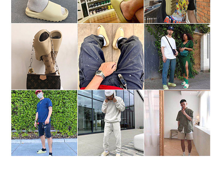 Zapatillas de moda de alta gama con sensación de pisar mierda Nueva pareja Chanclas del mismo estilo para hombres y mujeres Sandalias de playa de suela gruesa_voghion.com