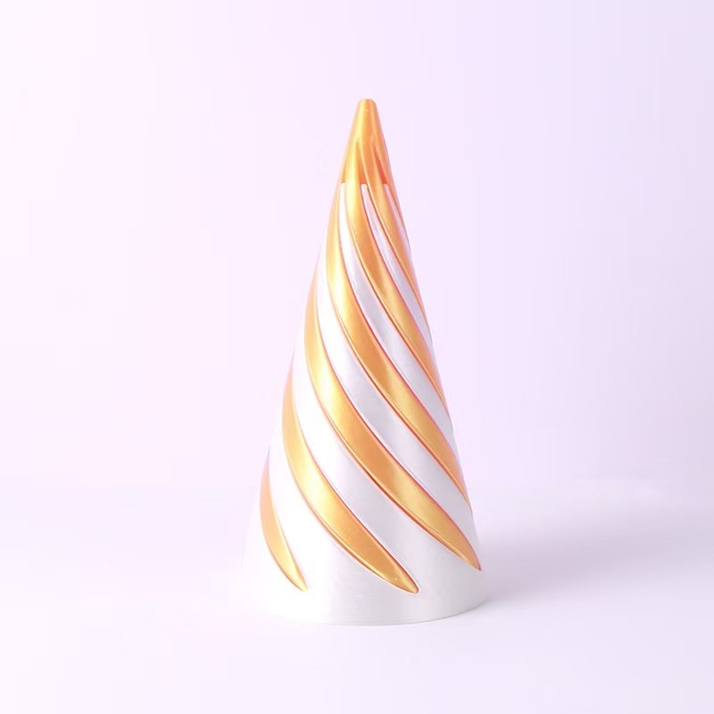 삼각형 Xuanxuanle-실크 골드 6.4cm