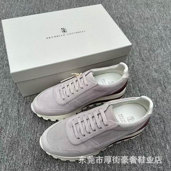 BC2025ss New Spring and Summer Men's Perforated Breathable Stitching Lace-up Casual Sports Round Men's Shoes