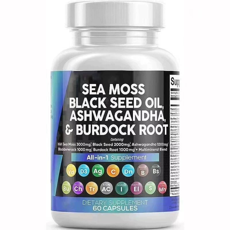 ТК Трансграничная Горячая продажа Морские водоросли Капсулы SEA MOSS Источник Завод Трансграничный спот