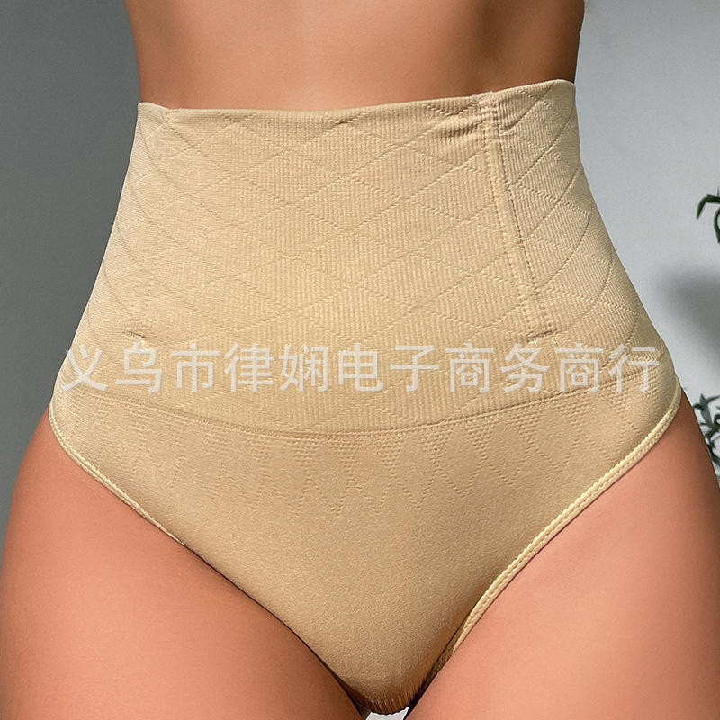 Pantalones moldeadores para mujer, pantalones de control de abdomen, moldeadores de cuerpo sin costuras, levantamiento de glúteos, pantalones de cintura alta, bragas triangulares, moldeadores transfronterizos.