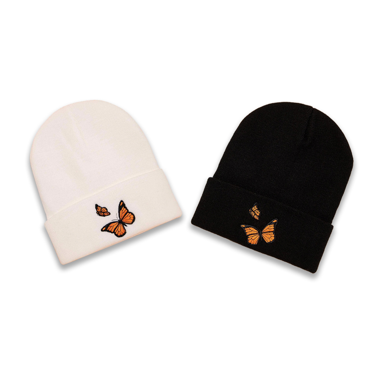Autumn And Winter New Hat Fashion Wild Trend Butterfly Knit Hat Personality Warm Woolen Hat display picture 4