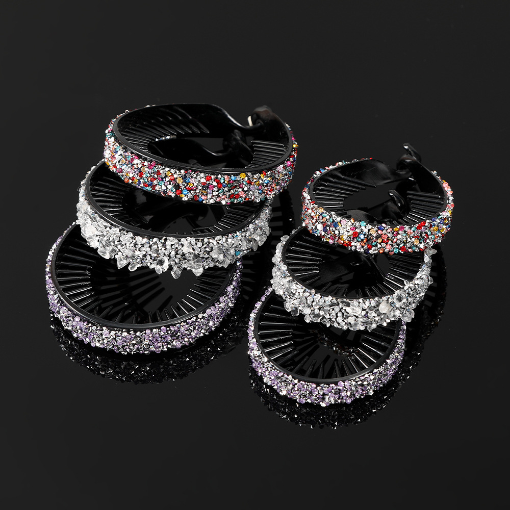 35g Weight Insert comb Hair Accessories Type 1 Piece Quantity Holiday, Street Occasion Plastic Material Geometric Pattern All Seasons Season Women's Gender Retro, Classic Style Style Retro Classic Style Women's Geometric Plastic Insert Comb 6