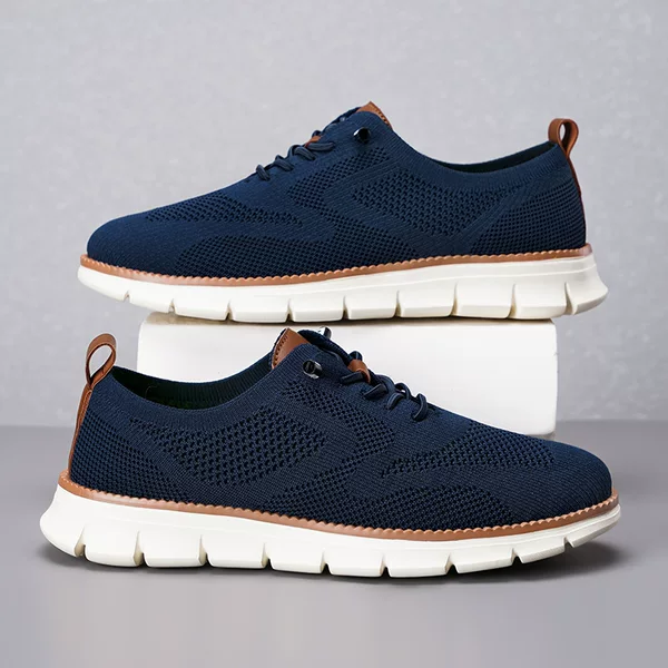 Cross-Border Amazon Lightweight Casual Men's Shoes Breathable Fly Woven Loafers Men's Large Size Jinjiang Shoes Men Loafers