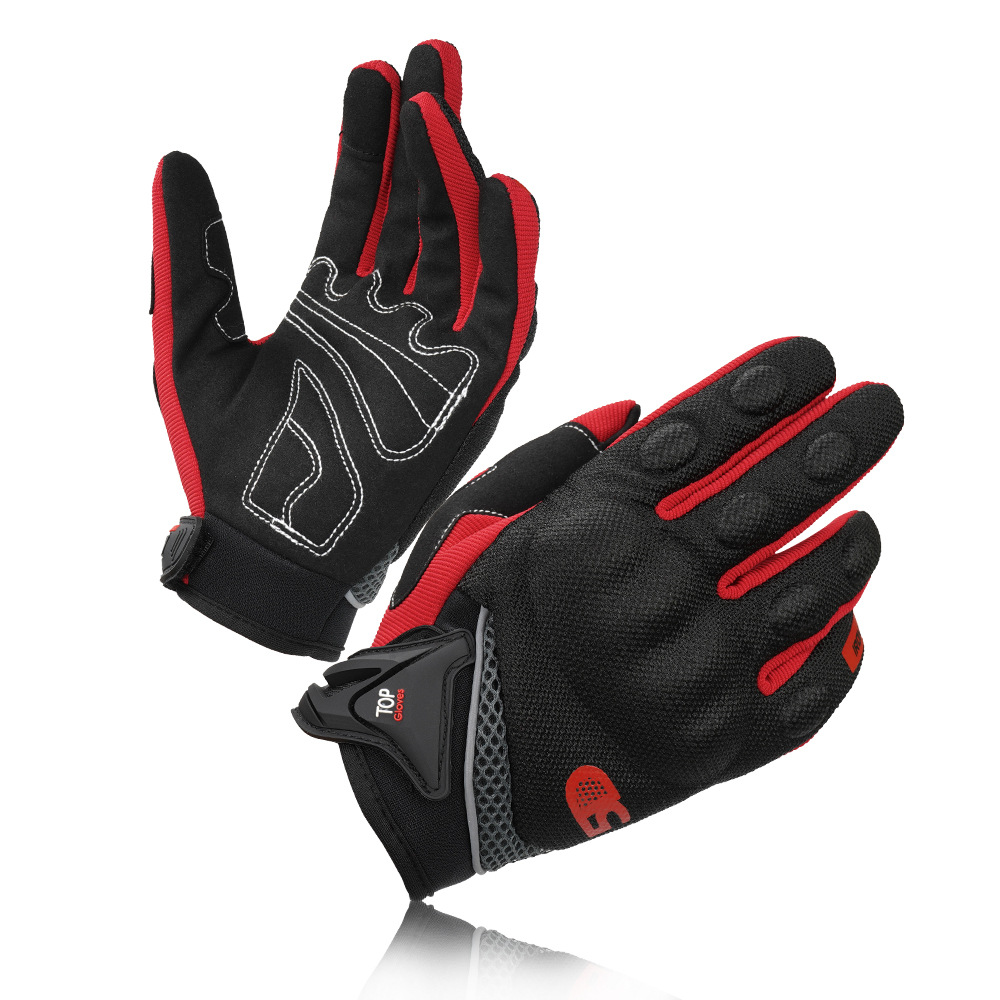 Guantes de motocicleta a prueba de caídas y transpirables, locomotoras de carreras de ciclismo de cuatro estaciones, guantes de pantalla táctil antideslizantes resistentes al desgaste, hombres para llevar