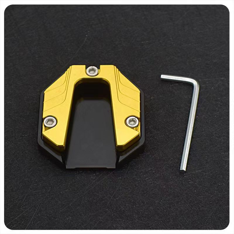 Suministro aleación de aluminio de primera mano coche eléctrico almohadilla de soporte de pie ensanchado patineta pedal de la batería motocicleta bicicleta cubierta de soporte de un solo lado