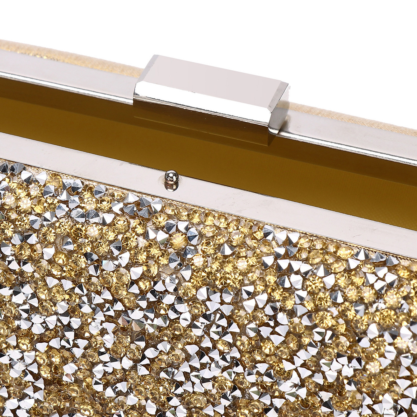 Borsa da sera di lusso donna con strass clutch gioiello lucente_voghion.com