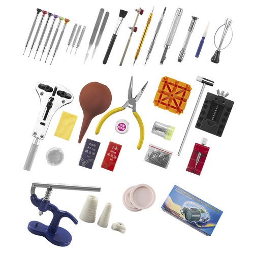 Watch repair tools, remove the watch chain, open the back cover and press the cover, novice watch repair tools, complete set of movement repair and maintenance