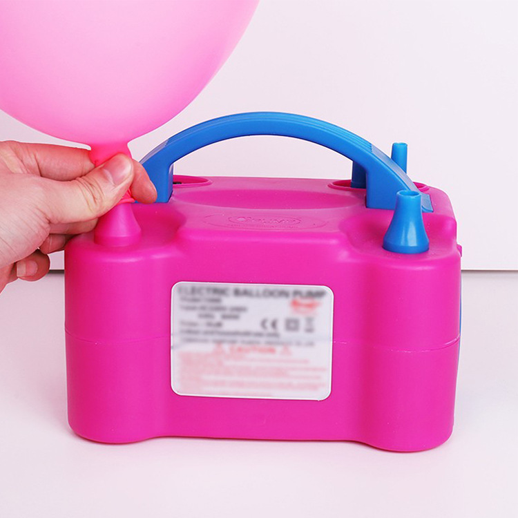 Fábrica al por mayor globo inflador eléctrico bomba de aire globo Universal hogar portátil doble agujero soplando accesorios de globo