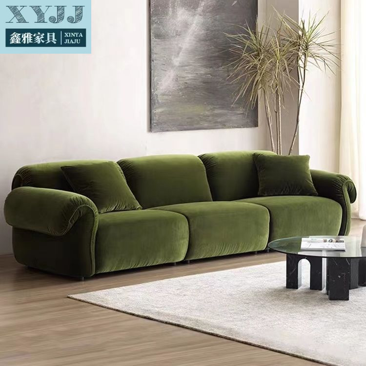 French-Style Retro Minimalist Home Living Room Small Apartment Beauty Salon Reception Tiktok Trending Octopus Sofa