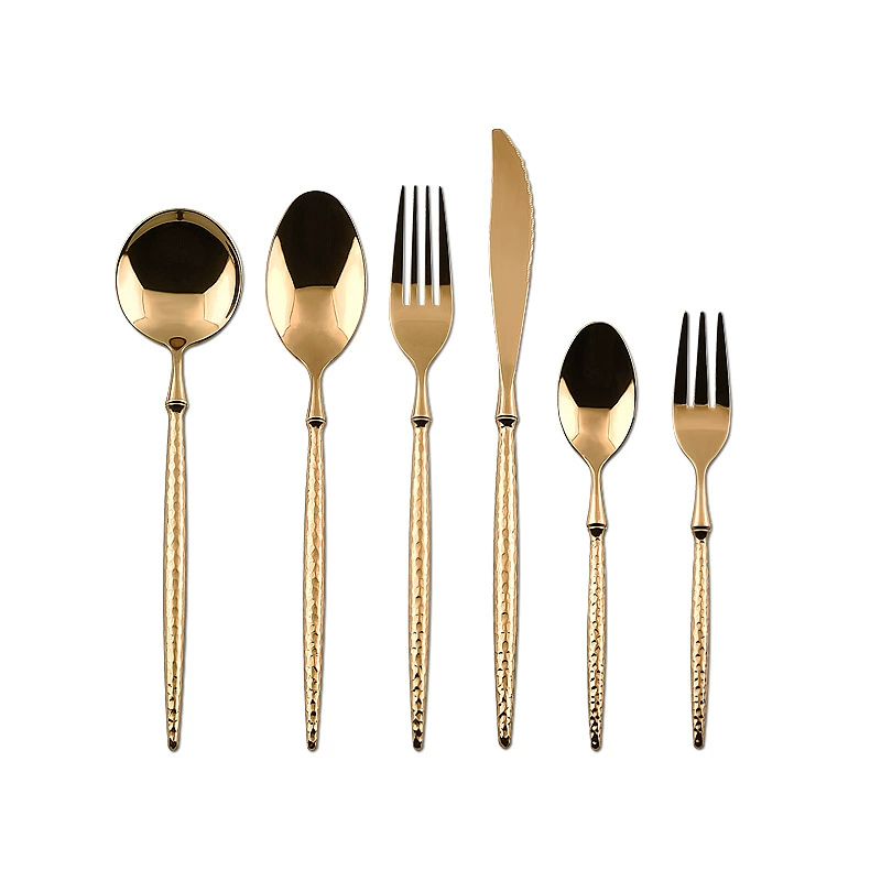 Tableware stainless steel, set for hotel, 6 pieces