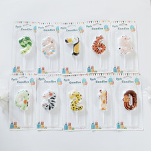 跨境创意动物数字蜡烛0-9卡通生日蜡烛儿童生日庆生派对装饰用品