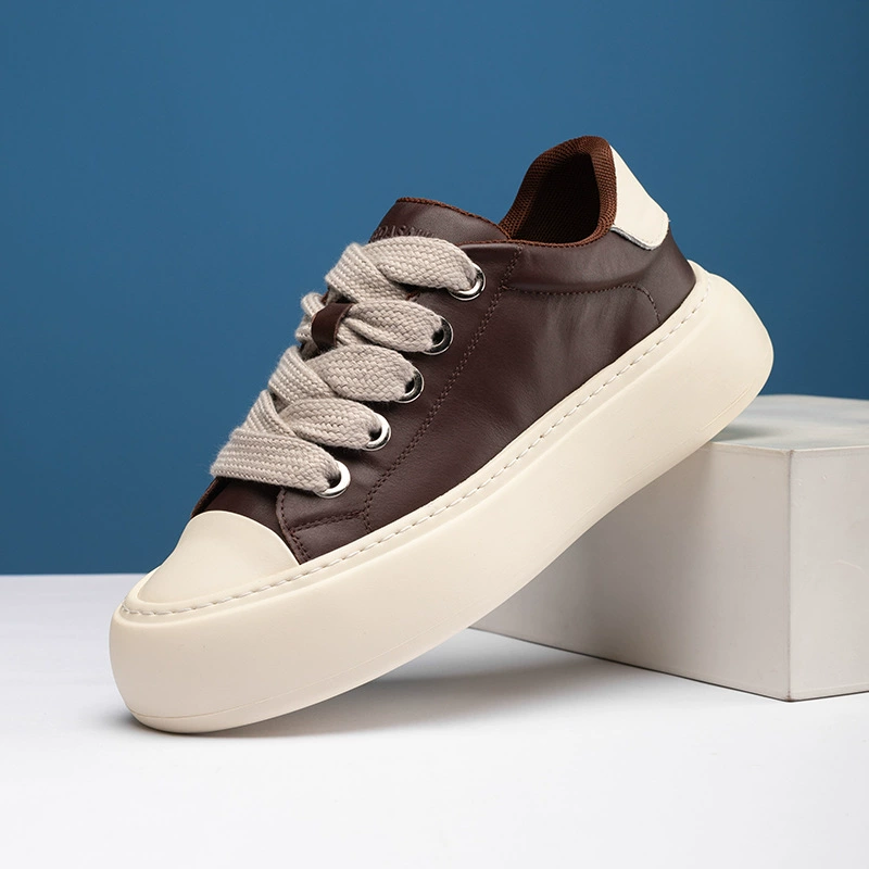 Прямые поставки мужских лоферов с фабрики, модные весенние новые повседневные кроссовки, универсальные спортивные повседневные туфли на толстой подошве в корейском стиле оптом.