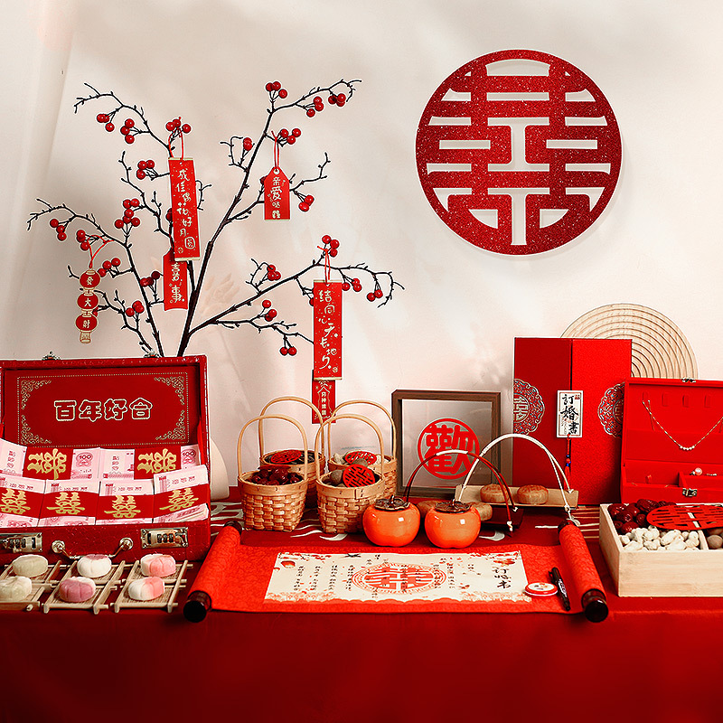 Wedding Reception Decoration Small Decorations Full Set Wedding Table Centerpieces Ritual Feel Small Items Table Setting Items Collection