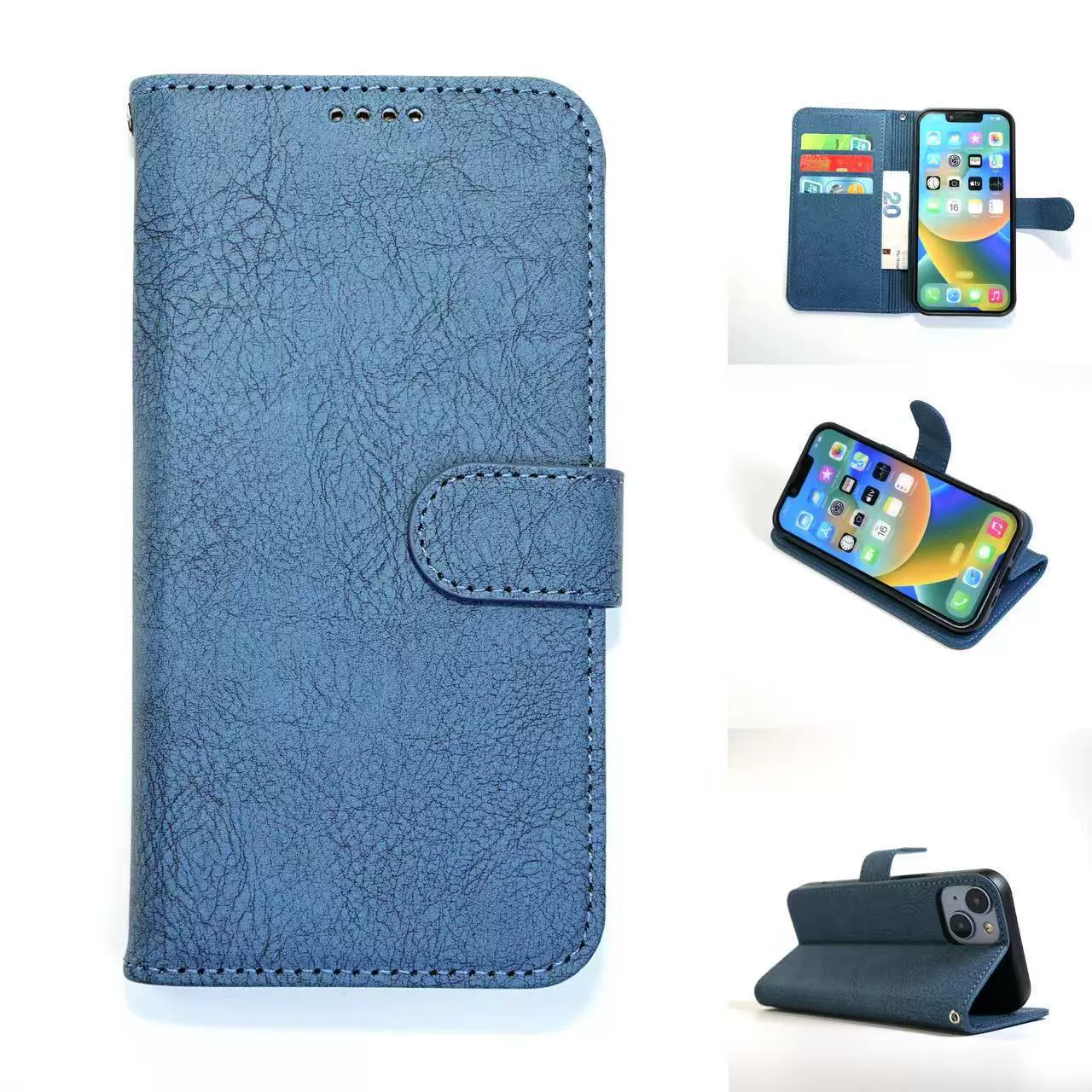 适用苹果17手机壳苹果17pro疯马纹手机皮套防摔耐用保护套