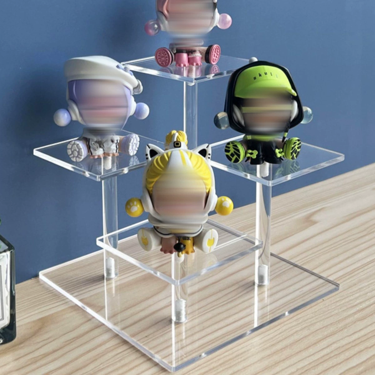 Акриловая прозрачная многоуровневая ступенчатая полка ручной работы Аниме модели автомобиля