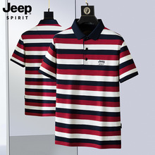 JEEP SPIRIT短袖Polo衫男士2025新款夏季薄款高级感男装翻领t恤男