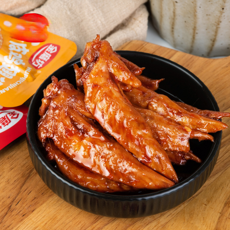 Spicy Snacks with Tiger Skin Chicken Wings, Specialty Cooked Snacks to Satisfy Cravings, Office Snacks