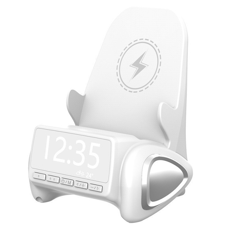 新型多機能Bluetoothスピーカースタンド ワイヤレス充電 急速充電 3in1 デスクトップ ワイヤレスセンサー搭載スピーカースタンド|undefined