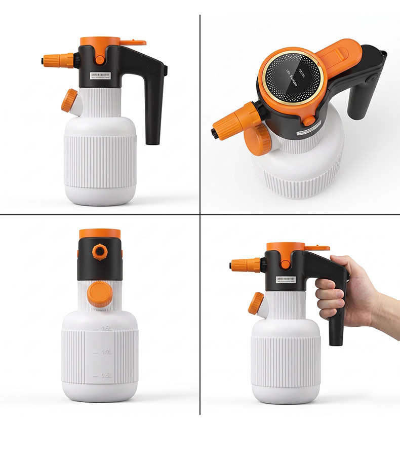 Electric car wash foam sprayer, household car wash liquid foaming sprayer, high-pressure sprayer tool, pressure-boosting, cross-border