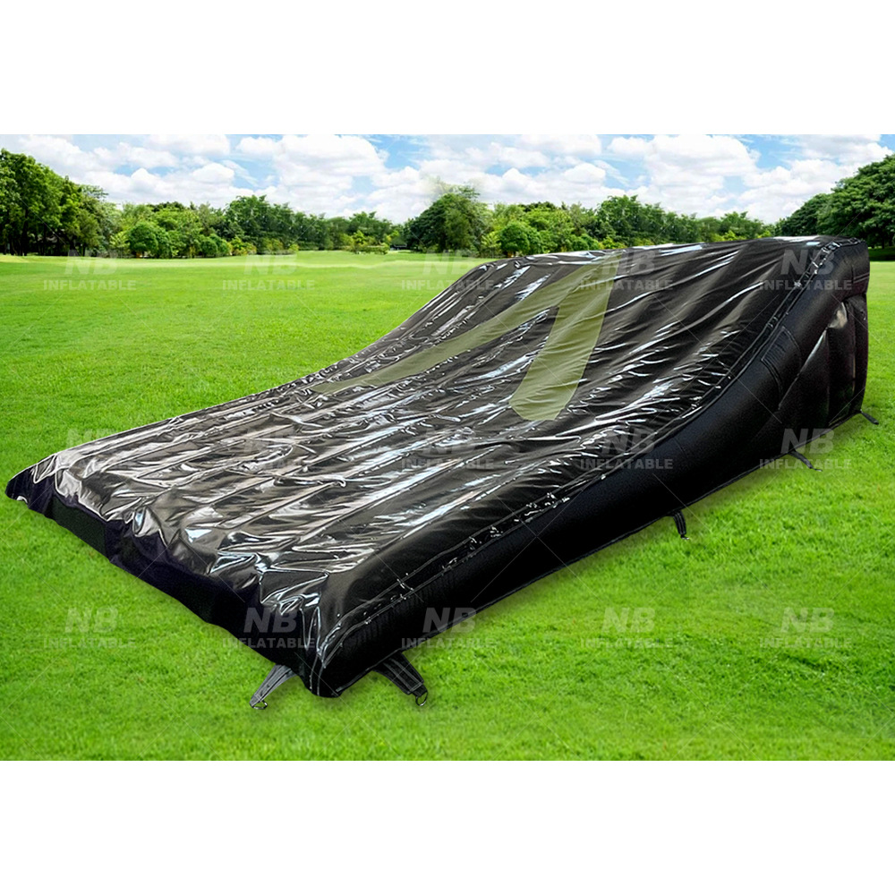 Cojín de aire de esquí inflable al aire libre grande para entrenamiento de motocicleta extremo deportivo seguro anti-caída cojín de aire de onda inclinada