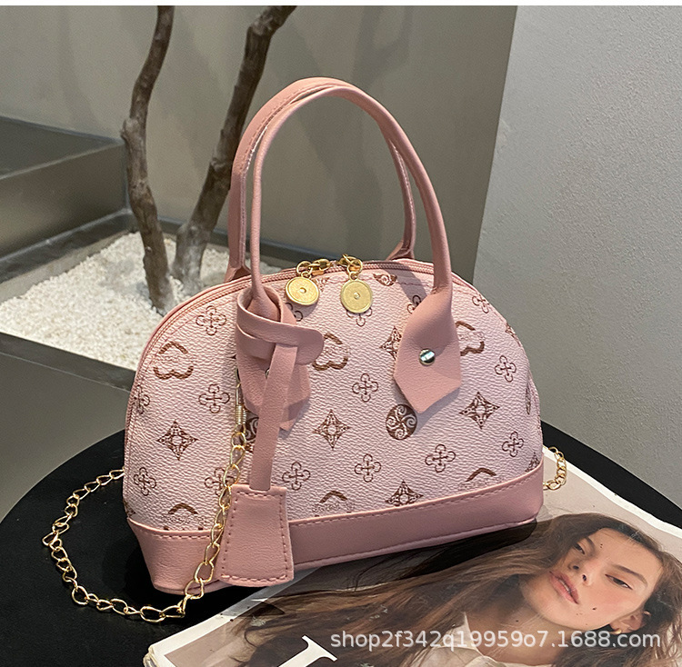 2023 nuevo bolso de mujer ligero de lujo impresión conchas bolso de gran capacidad bolso de mano de moda versátil hombro bolso de mujer