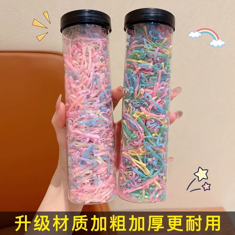 Niños coloridas tiras desechables niñas bebés de cabello de alta elasticidad niñas pequeñas no lastiman cabello anillo de cabello