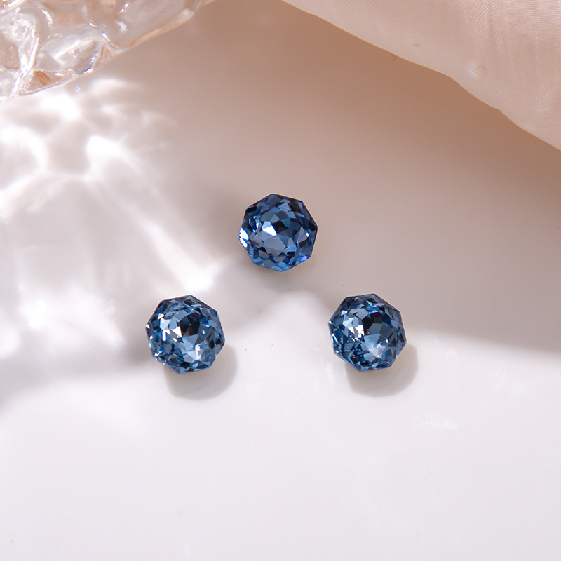 데님블루 팔각장미 8mm [ZX017-16]