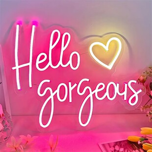 Hellogorgeous�޺�����Y����Ӣ����ĸLED�l�����Q���R�d��ĸ��
