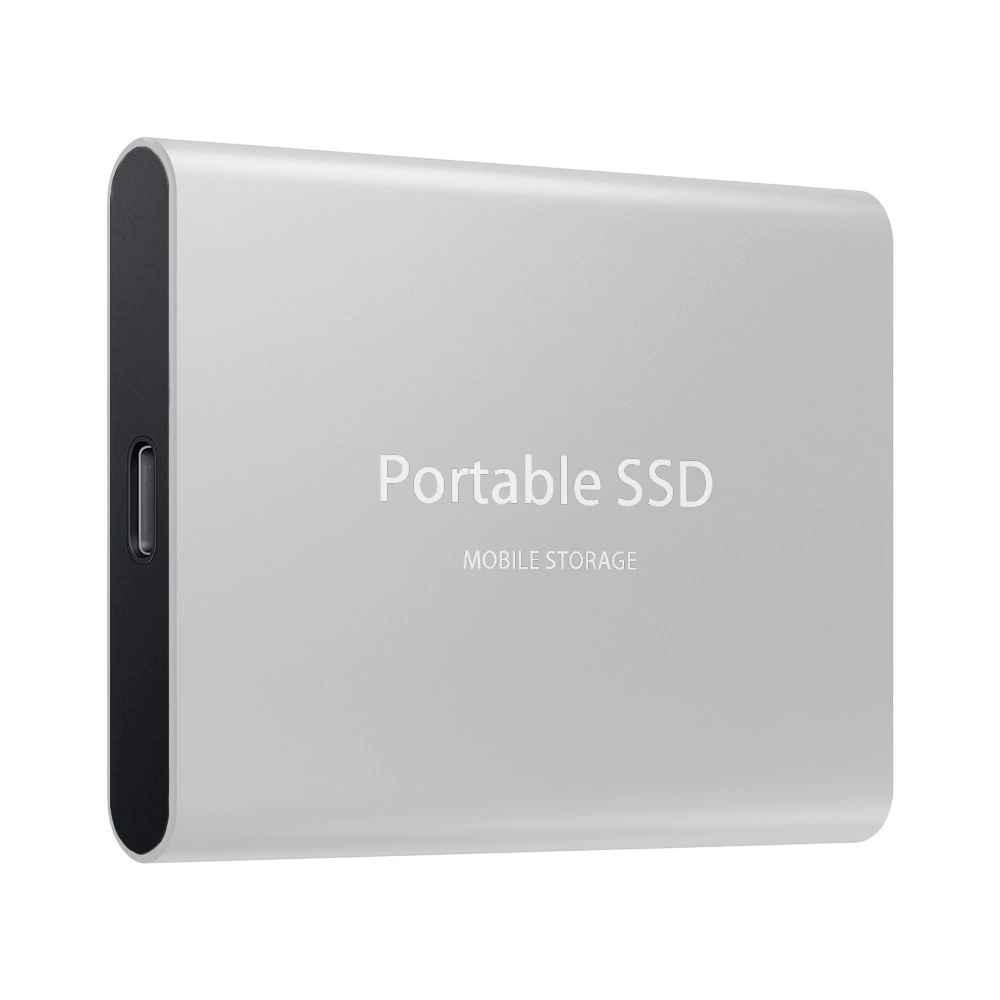 Портативный внешний SSD 1–128 ТБ, совместимый с USB-C, тонкий носимый накопитель (компактный 28×12×2,5 см)