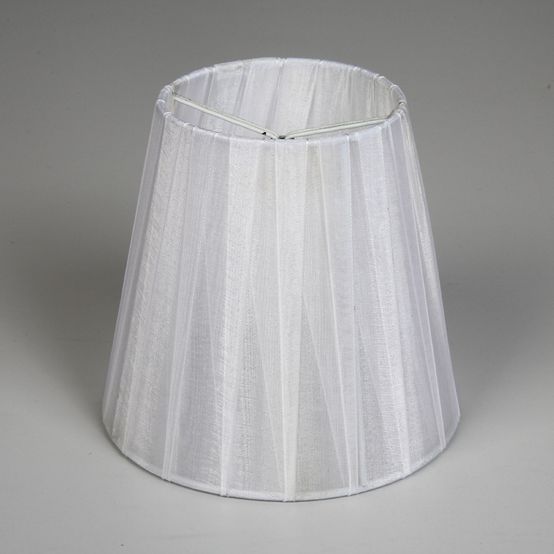 Xiaoping Post pantalla lámpara de mesa Shell pantalla de tela accesorios de iluminación cubierta de etiqueta plana simple pantalla de piso al por mayor