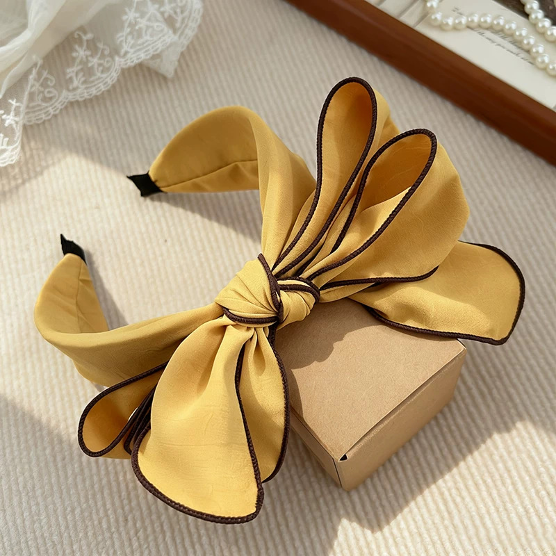 #306 lemon yellow big bow