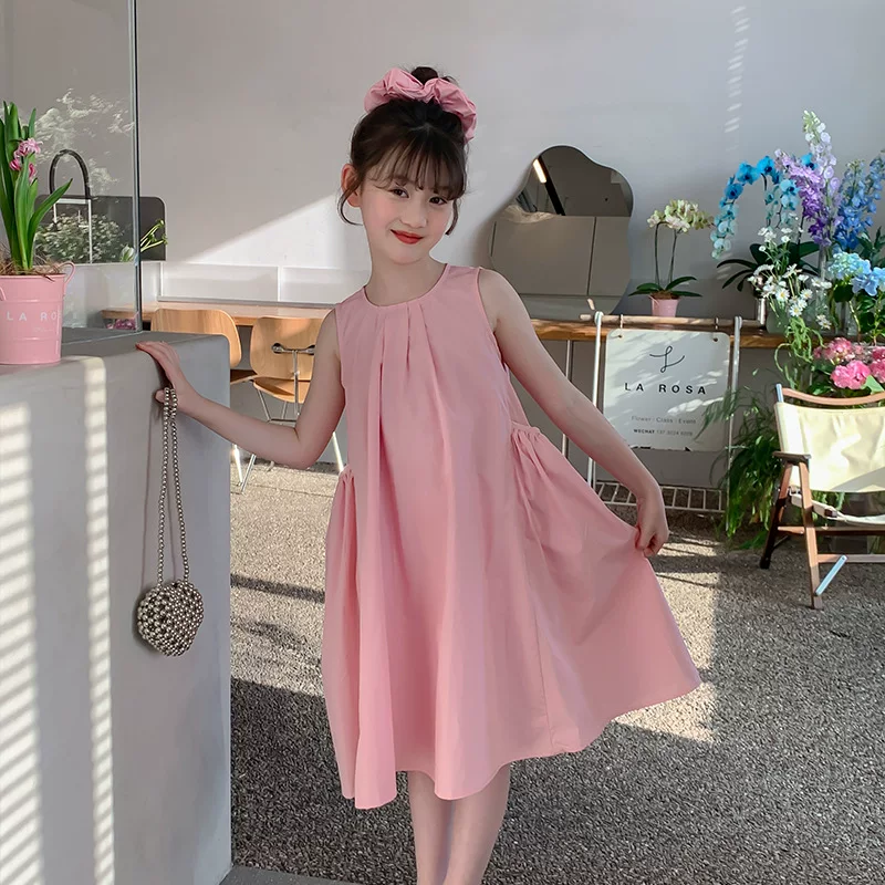 Летнее платье, милая длинная юбка, летняя одежда, жилет, маленький костюм принцессы, восточный стиль, средней длины
