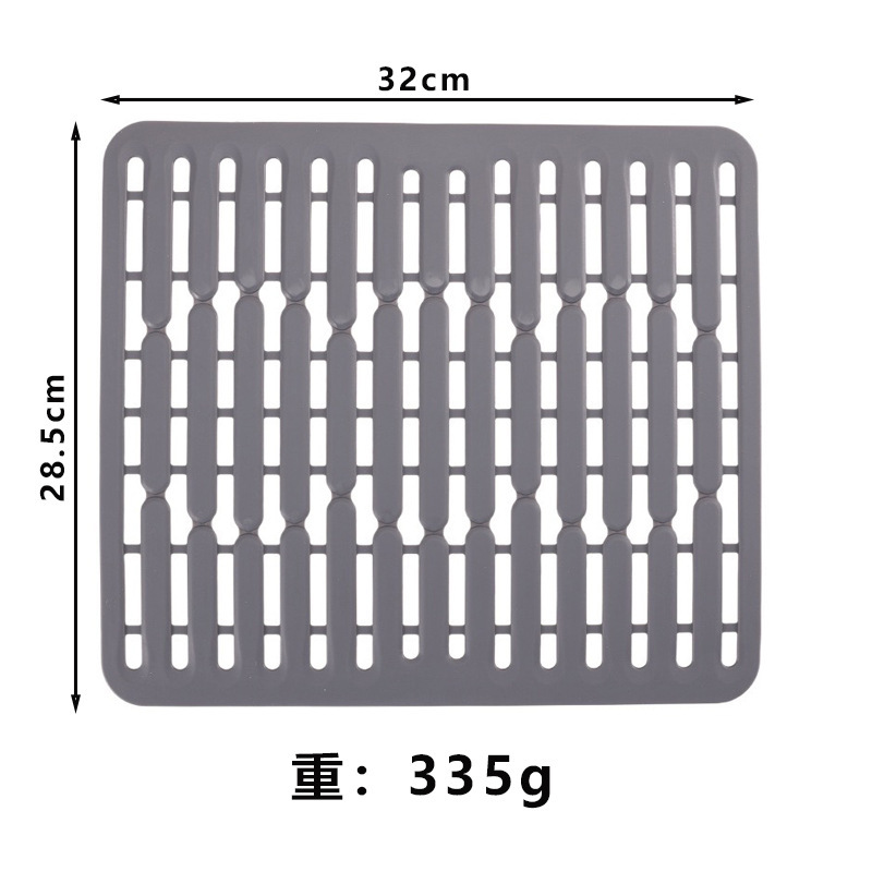 그레이 스트라이프 배수 매트 335g