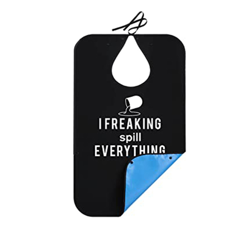 Adultos babero para los ancianos de doble capa de impresión a prueba de agua suministros de edad avanzada fabricante en stock