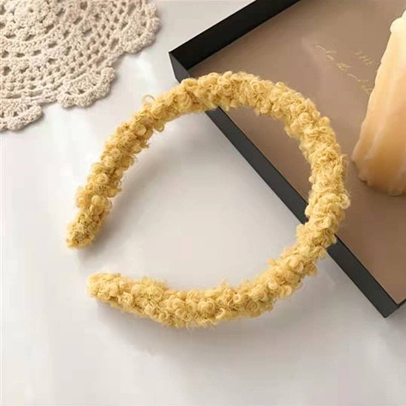 Navidad lana de cordero diadema chica lindo ELK corbata diadema pelo presionando decoraciones tocado accesorios para el cabello para las mujeres