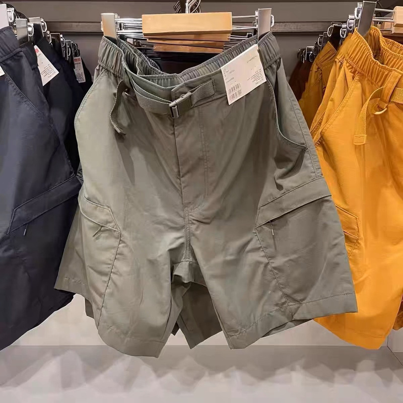 Umiqio/Ujia Summer Men's and Women's Nylon Casual Cargo Shorts Mid-Pants Loose Five-Point Pants Sports Pants 455505