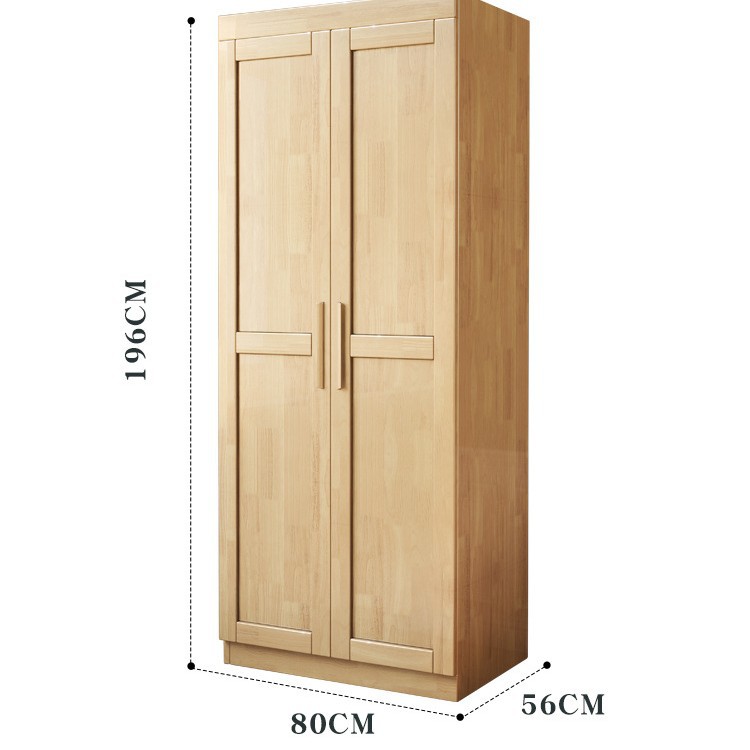 Armario de madera maciza nórdica pequeño apartamento armario de piso de dormitorio moderno minimalista multi-puerta gabinete de madera maciza image 10