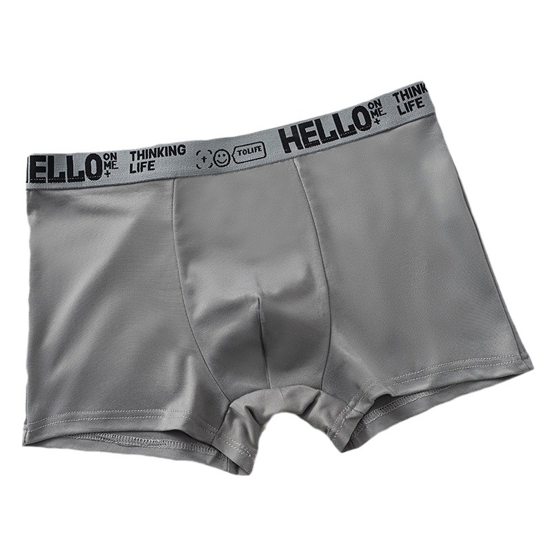 Los hombres al por mayor ropa interior suelta algodón transpirable más tamaño niños boxeadores deportivos jóvenes